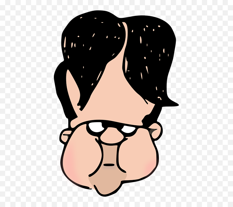 Elvis Presley Guy Dude Egghead Hair Fat - Public Domain Cartoon Guy With Big Head Png,Fat Guy Png