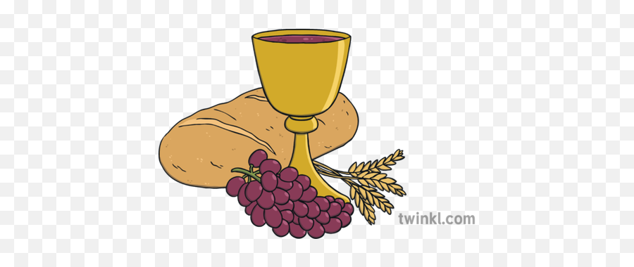 First Communion Symbols Religion Ks1 Bread Wine Illustration - Símbolo De La Primera Comunión Png,First Communion Png