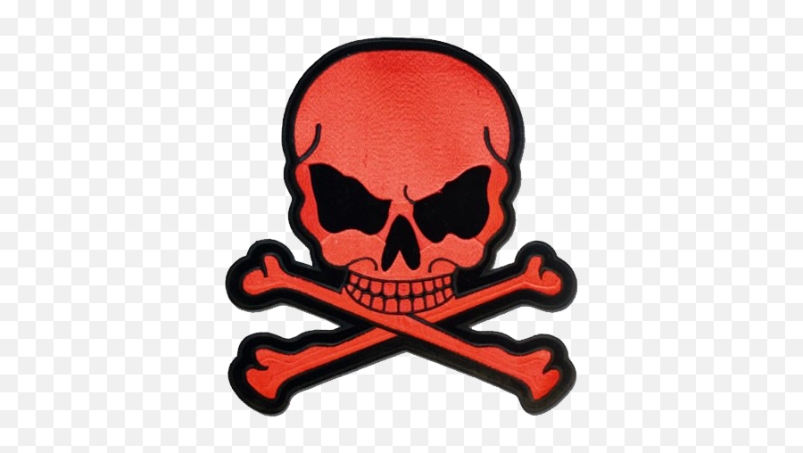 Download Red Monster Skull Crossbones Patch Sku Grl Mk3 Dl - Skull And Crossbones Patch Png,Skull Crossbones Png