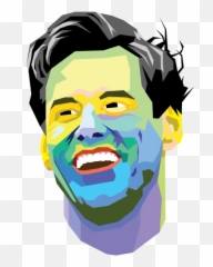 Jim Carrey Actor Low Poly Hd Wallpaper - Jim Carrey Iphone Wallpaper Hd Png,Jim Carrey Png