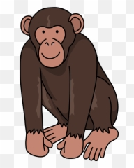 Chimpanzee Clipart - Chimpanzee Clipart Transparent Background Png,Chimpanzee Png