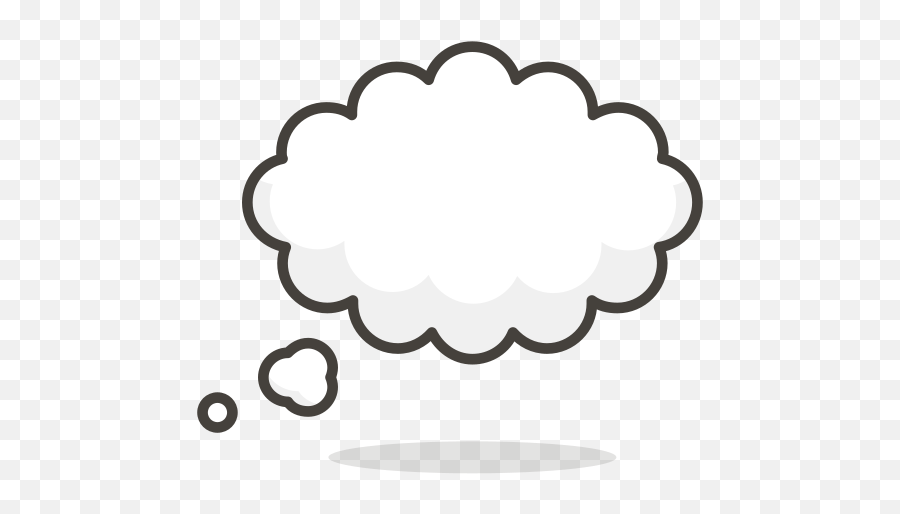 Cloud Thought Free Icon Of Another Emoji Set - Dot Png,Thought Cloud Png