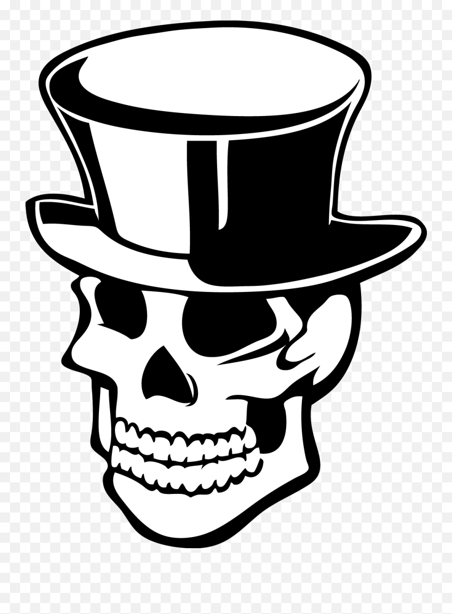 Tophat Png - Top Hat Skull Clipart,Tophat Png