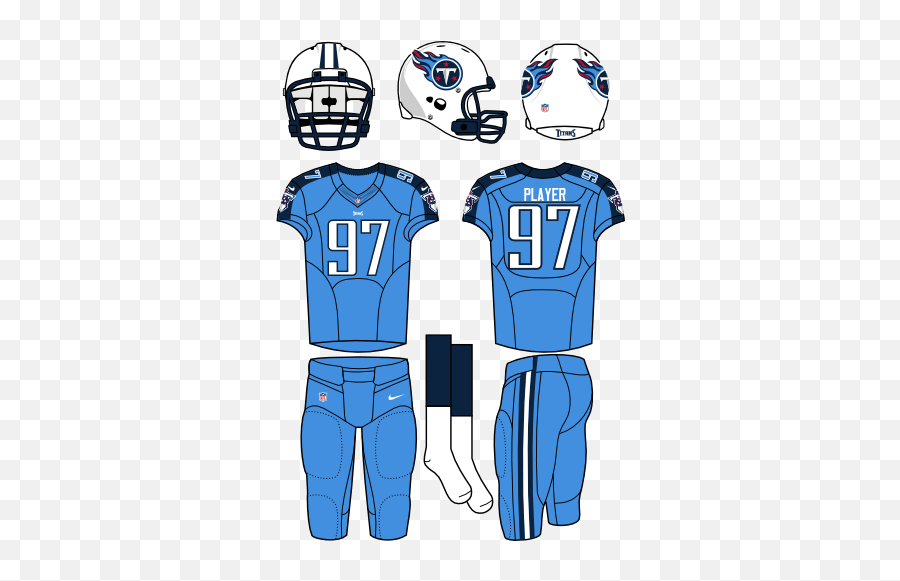 Tennessee Titans Home Uniform - Seattle Seahawks Home Uniforms Png,Tennessee Titans Png