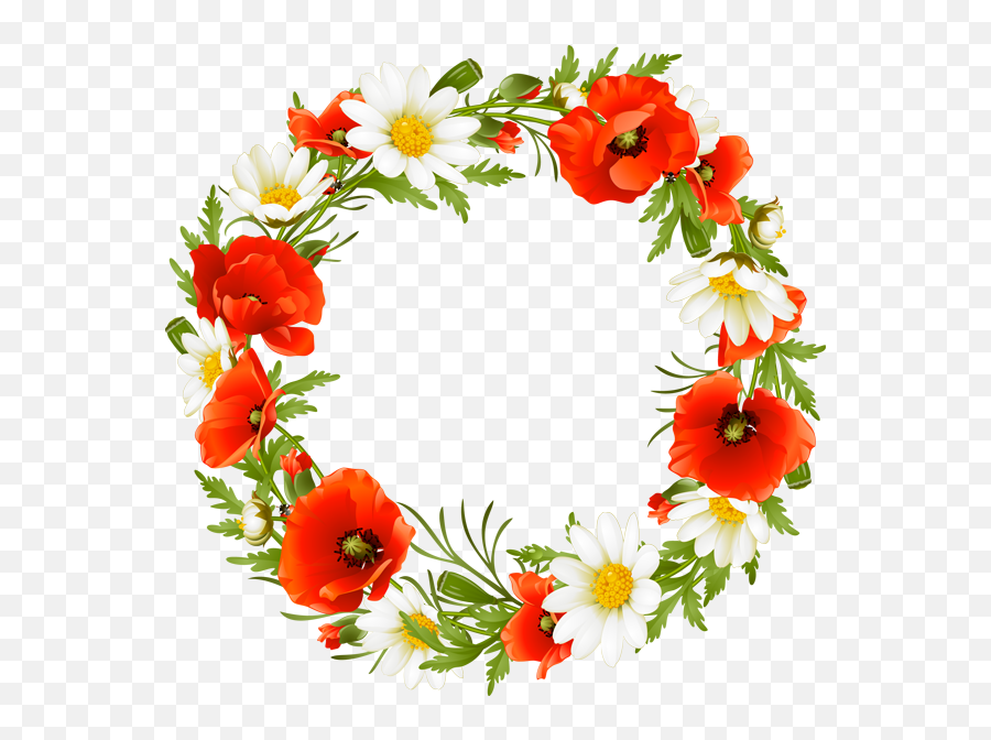 Library Of Fall Flower Crown Png Black - Red Flower Wreath Png,Snapchat Flower Crown Png