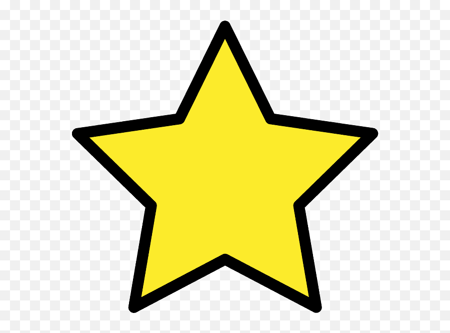 Star Emoji Clipart - Transparent Background Yellow Star Clipart Png,Star Emoji Transparent