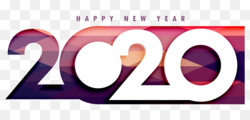 2020 Happy New Year Stylish Png Image