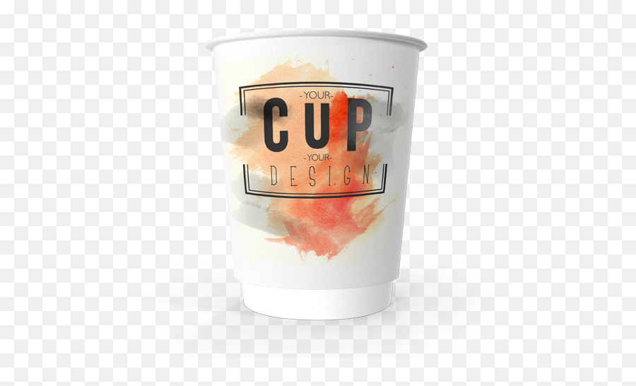 Double Wall Paper Cup 12oz - Paper Glass Png Designs,Double Cup Png