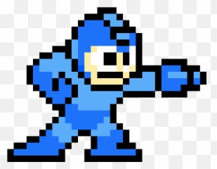 Pixilart - Megaman Pixel Art by Ribeiro Transparent Sprite Png