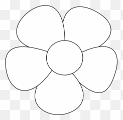 Royalty Free Stock Flowers Png Files - Blank Outline