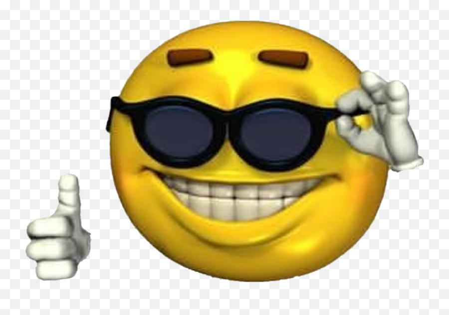 Ironicmeme Ironic Png Sunglasses Emoji Smileyface - Emoji With Sunglasses Meme,Sunglasses Emoji Transparent