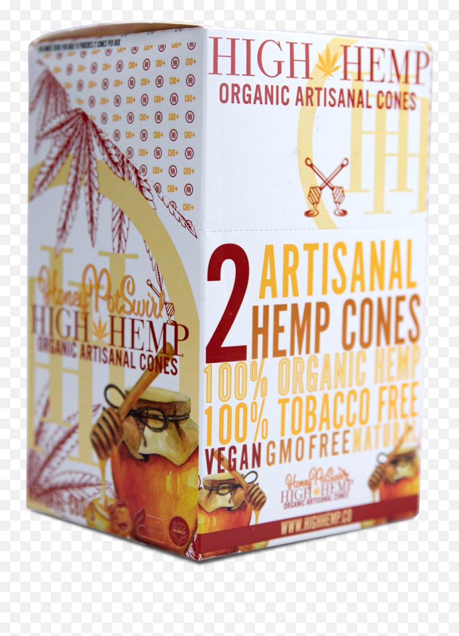 High Hemp Organic Wrap Cones Honey Pot Swirl U2013 - Industrial Hemp Png,Honey Pot Icon