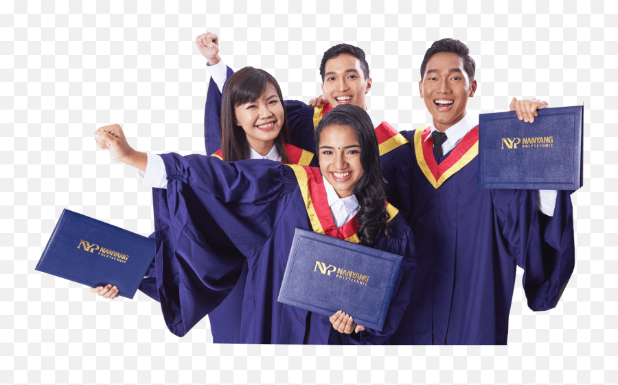 Student Login - Nanyang Poly Graduation Gown Png,Cap And Gown Icon