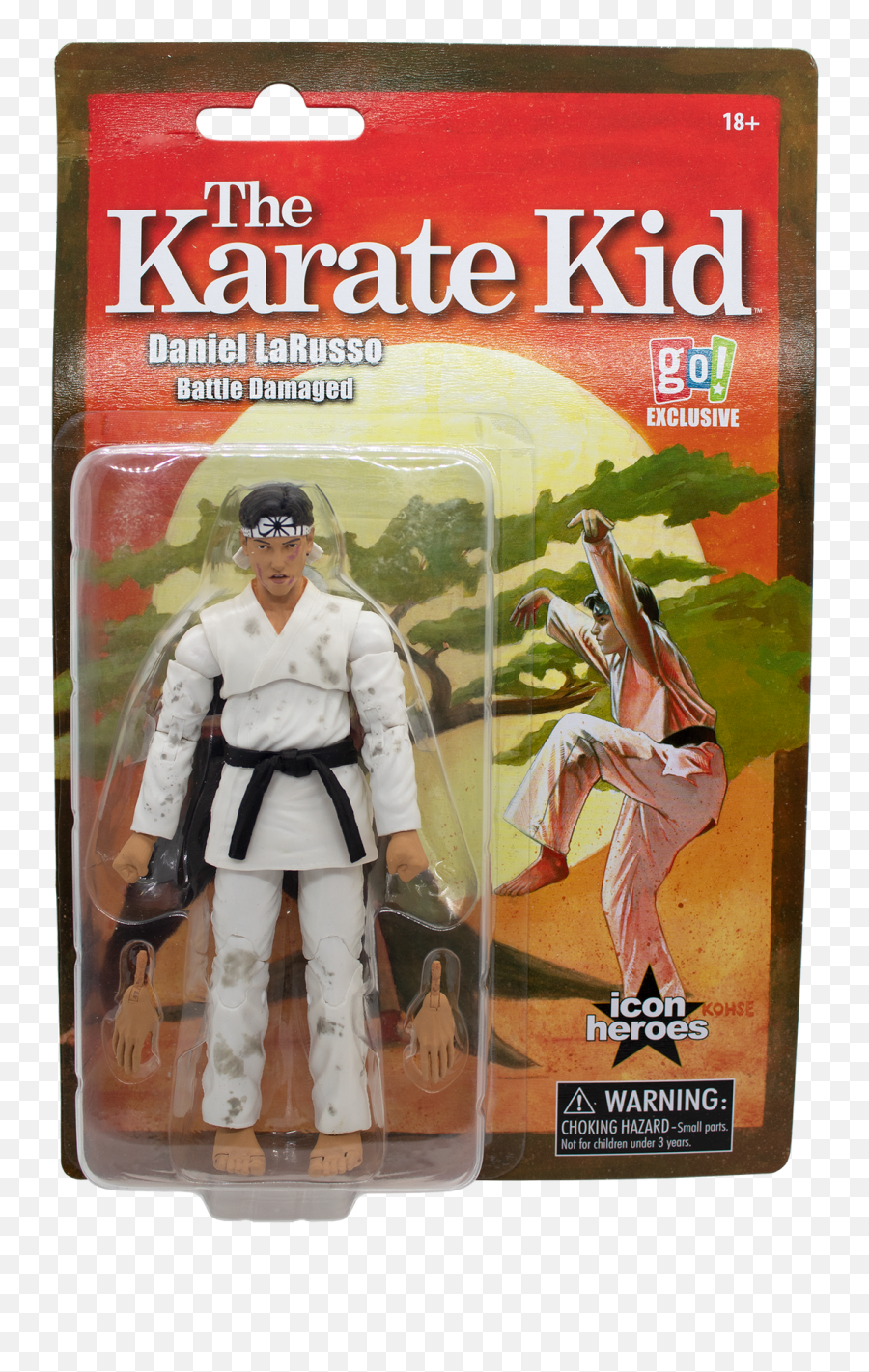 The Karate Kid Battle Damaged Daniel Larusso Action Figure Png Choking Icon