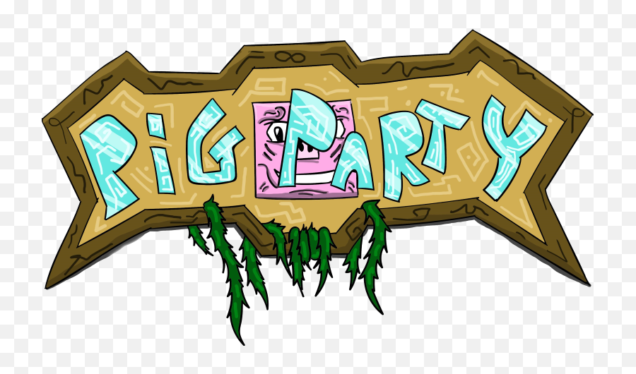 Pigparty - Pig Party Server Minecraft Full Size Png Illustration,Minecraft Pig Png