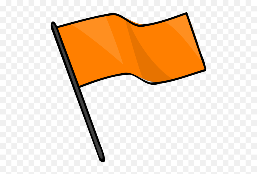 Waving Orange Flag Png Svg Clip Art For Web - Download Clip Transparent Orange Flag Clipart,Waving Flag Icon