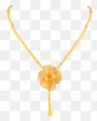 Buy Poppy Lace Style Studded Flower - Necklace png