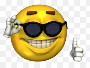 T - Sunglasses Thumbs Up Emoji png