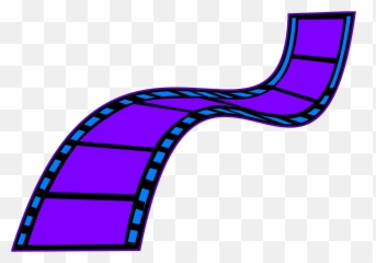 Sky Blue Film Strip Png Svg Clip Art For Web - Download Art