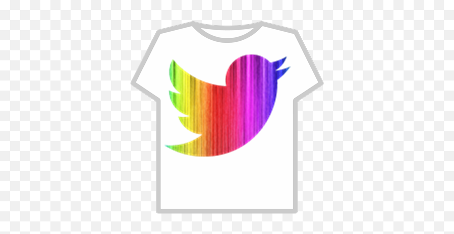 Rainbow Twitter Bird - Graphic Design Png,Twitter Logo Color