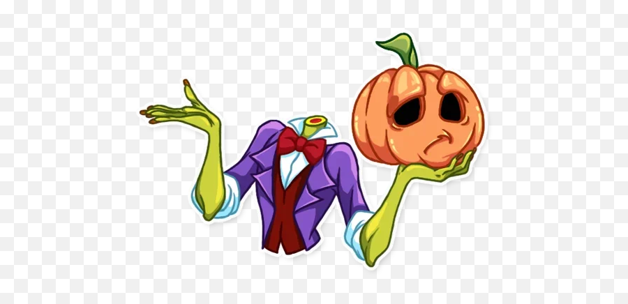 Telegram Sticker From Jack Pumpkin Head Pack - Fictional Character Png,Icon Pumpkin Helmet