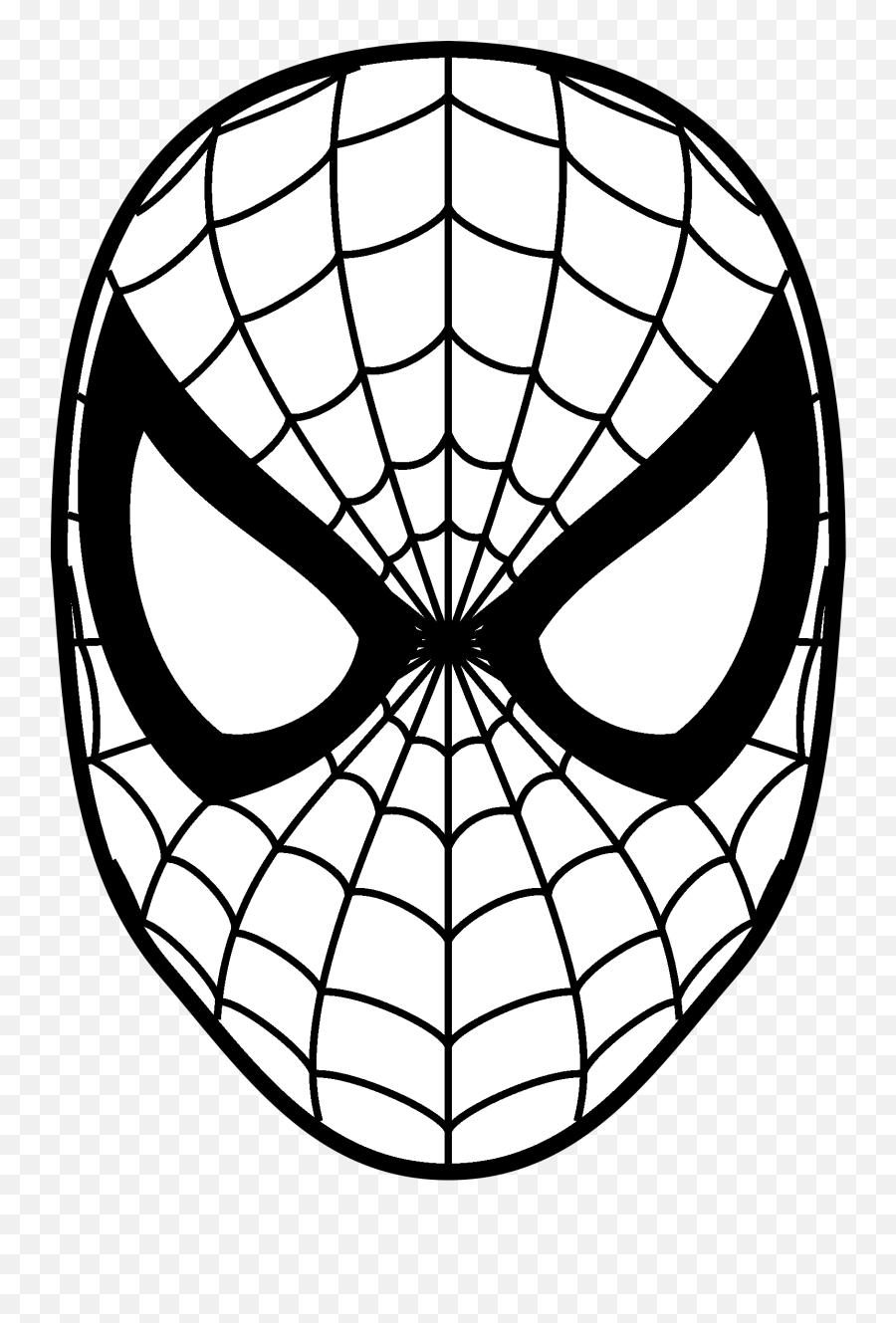 Spider Man Logo Png Transparent Svg - Spiderman Face Vector,Spider Logos