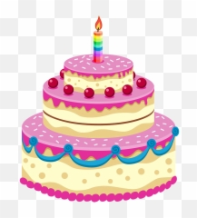 Dessert Clipart Transparent Background - Birthday Cake png