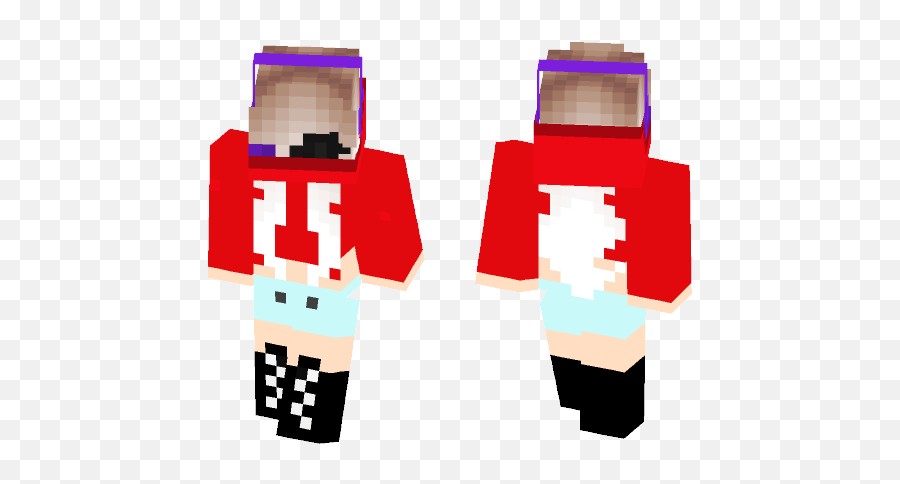 Download Red Moon Girl Minecraft Skin For Free - Minecraft Girls Skins Outfits Png,Red Moon Png