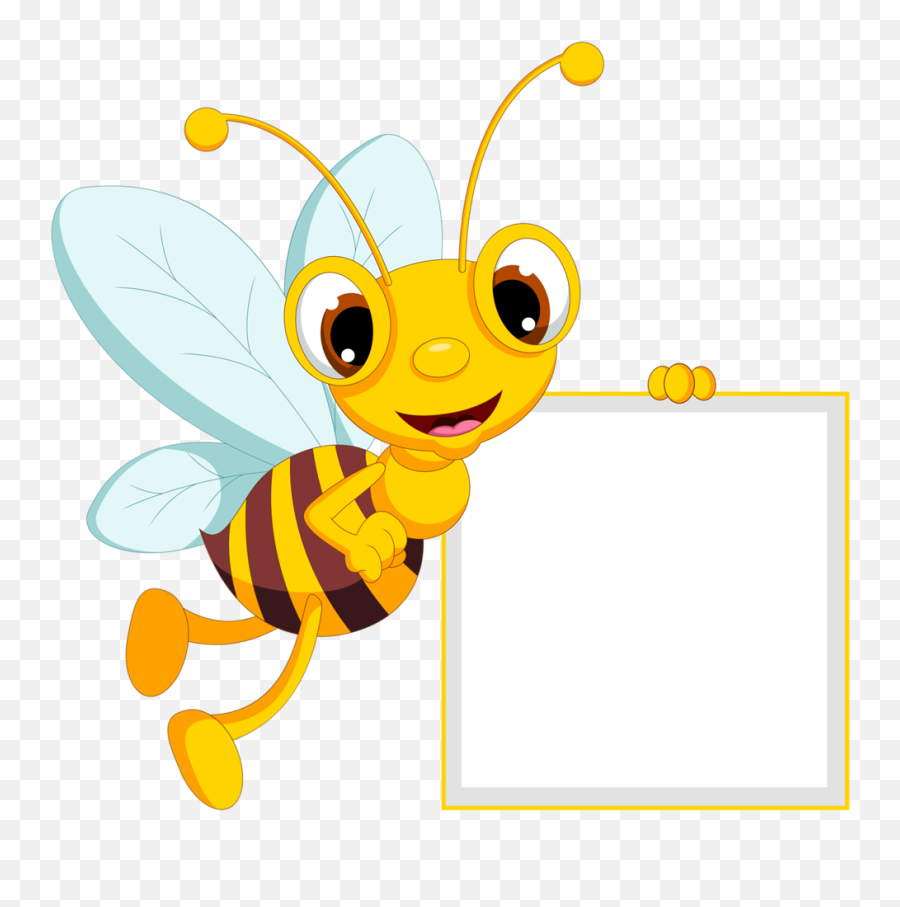 Bee Movie Clipart - Bee Holding A Sign Clipart Png,Bee Movie Png