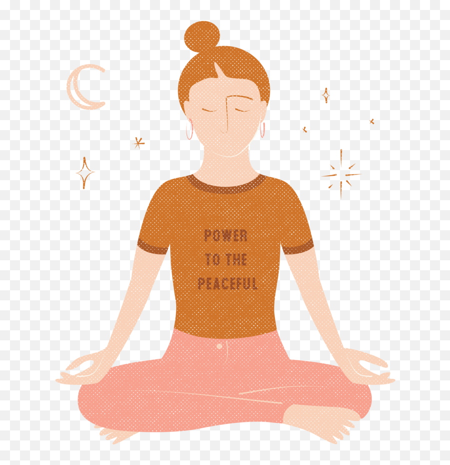 Meditation Cheat Sheet - Caitlin Cady Sitting Png,Meditate Png