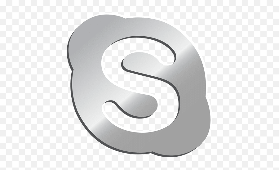 Transparent Png Svg Vector File - Skype Silver Icon,Skype Logo Png