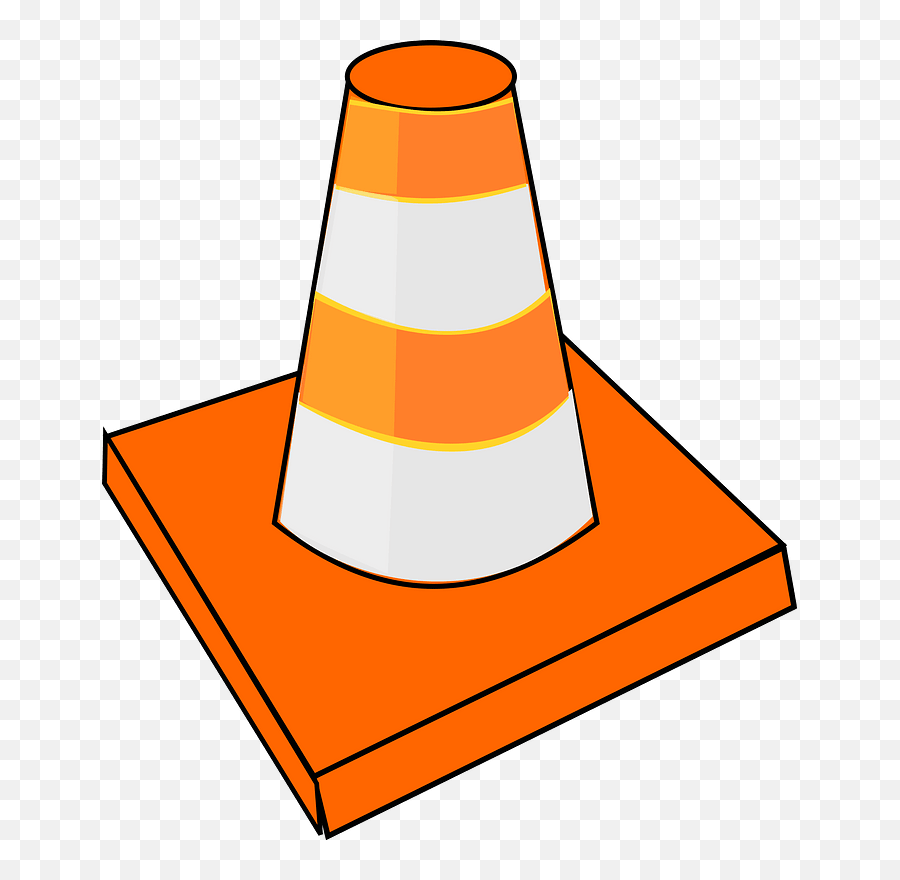 Cone Line Traffic Png Clipart - Cartoon Traffic Cone Png,Traffic Cone Png