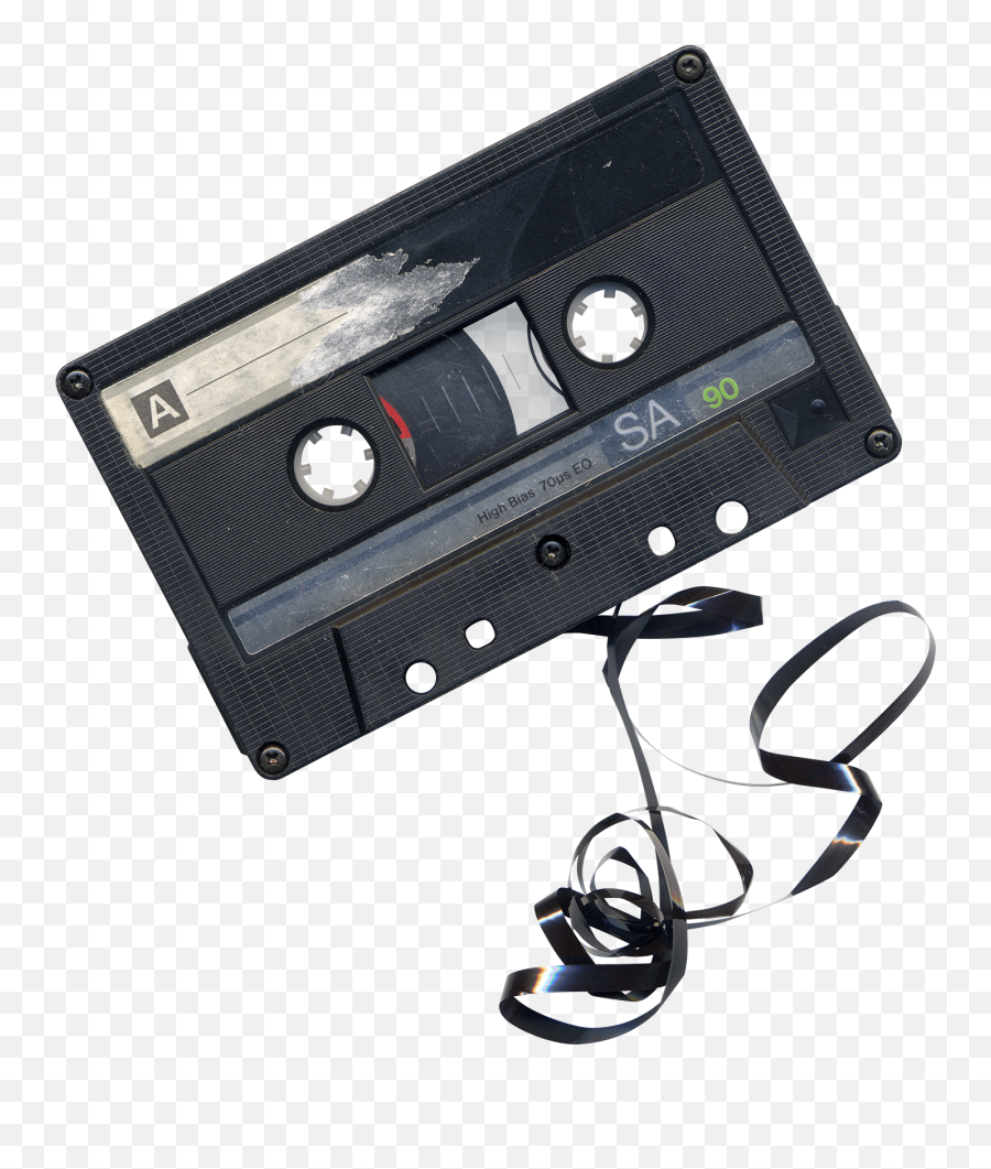 Damaged Audio Cassette Transparent Png - Cassette Png,Tape Transparent Png