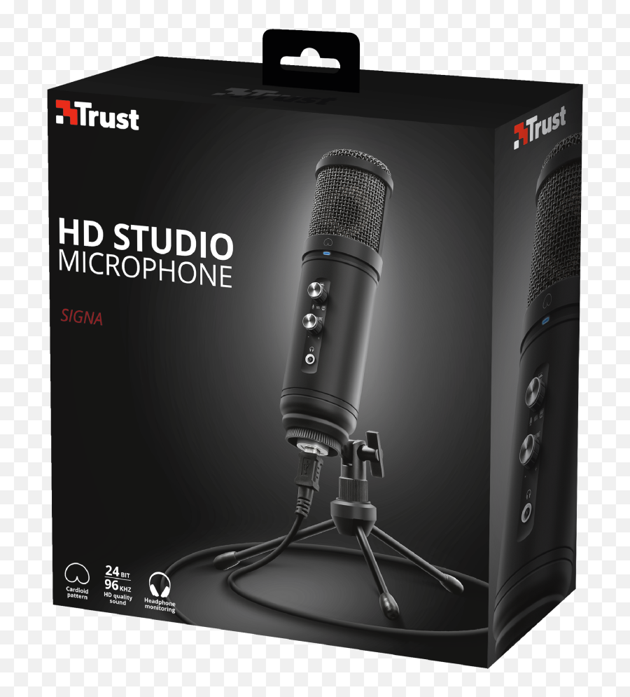 Trustcom - Media Search 22449 Trust Widescreen Hd Webcam Png,Studio Mic Png