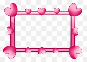 Download Free Png Pink Border Frame - Heart Frames Clipart