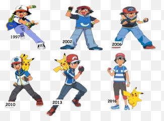 Ash Ketchum And Pokemon Game - In All Regions png