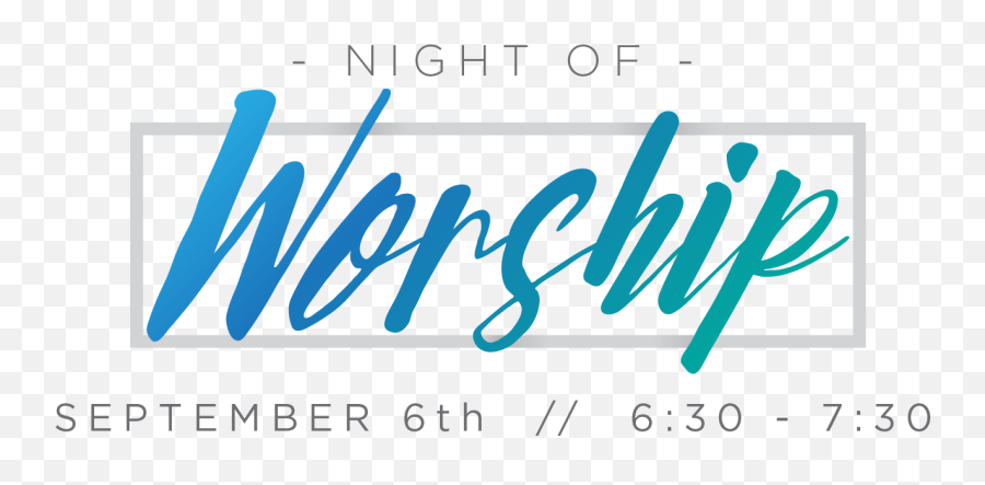 Night Of Worship - Calligraphy Png,Worship Png