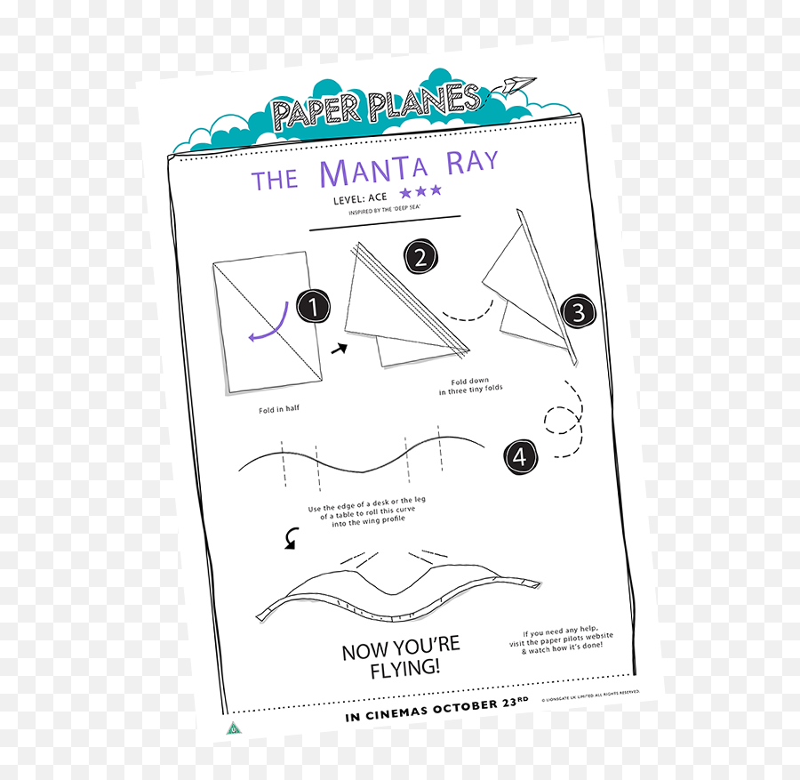 Download Manta Ray Paper Plane - Diagram Png,Manta Ray Png