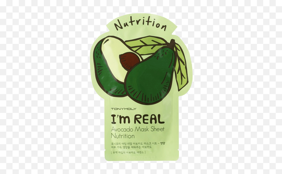 Tony Moly Im Real Avacado Sheet Mask - Im Real Avocado Mask Sheet Png,Avacado Png