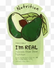 Tony Moly Im Real Avacado Sheet Mask - Im Real Avocado Mask Sheet Png,Avacado Png