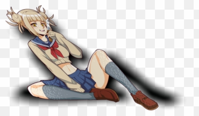 Download Toga Crop Top Waifu Sticker - Sitting Png,Waifu Png