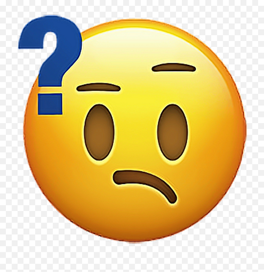 Confused Emoji Hd Png Download - Emoji With Question Mark Eyes,Confused Emoji Png