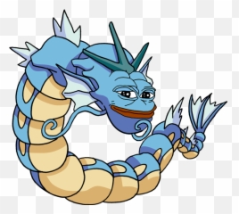 Gyarados Pepe Transparent Png Image - Blue Dragon Pokemon,Gyarados Png