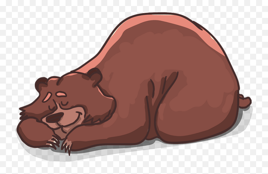 Sleeping Bear Clipart - Transparent Sleeping Bear Clipart Png,Bear Clipart Png