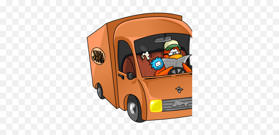 Java Delivery Truck Club Penguin Wiki Fandom - Club Penguin In A Car Png,Delivery Truck Png