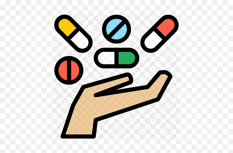 Drug Icon Of Colored Outline Style - Drug Icon Png,Drug Png