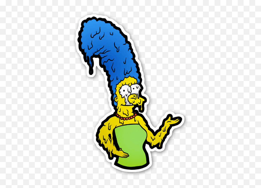 Melty Marge Simpson - Pegatinas Los Simpson Stickers Png,Marge Simpson Png