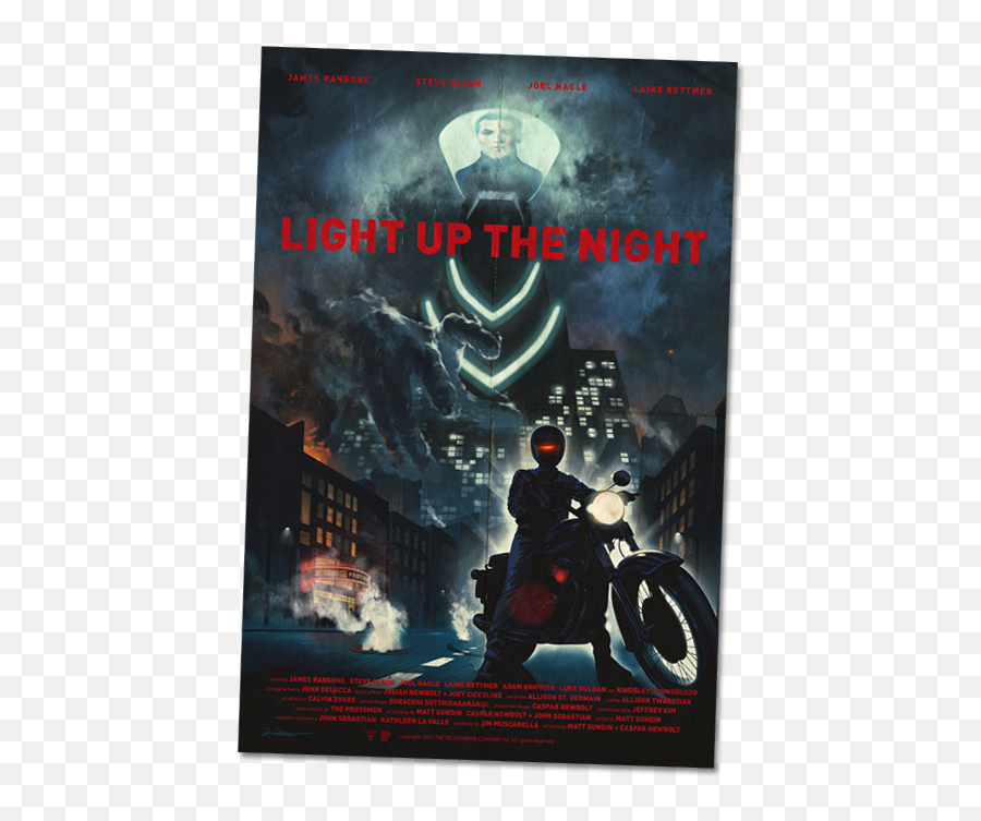 Light Up The Night Movie Poster - Protomen Light Up The Night Poster Png,Movie Poster Png