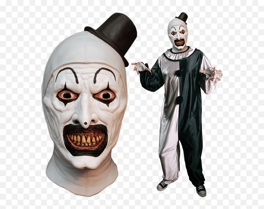 Terrifieru0027 Slasher Art The Clown Is Now Officially A - Art The Clown Costume Png,Halloween Costume Png