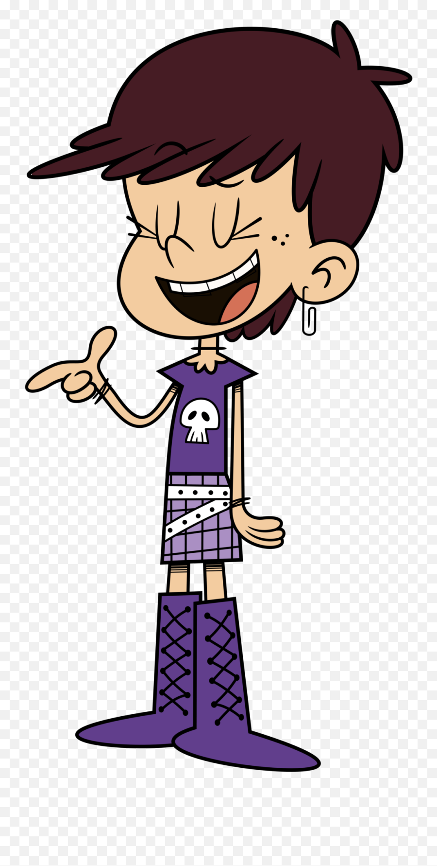 Luna Loud Skull T - Shirt Transparent Png Stickpng Luna The Loud House,Shirt Transparent